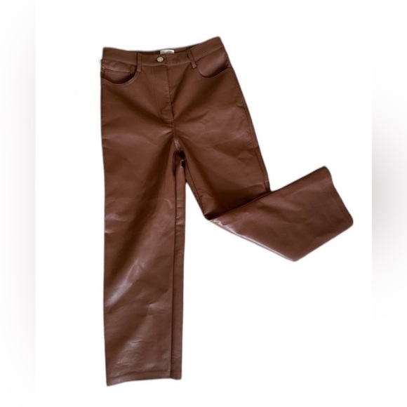 Wilfred Melina faux leather cropped pants size 8 excellent condition - Picture 7 of 9